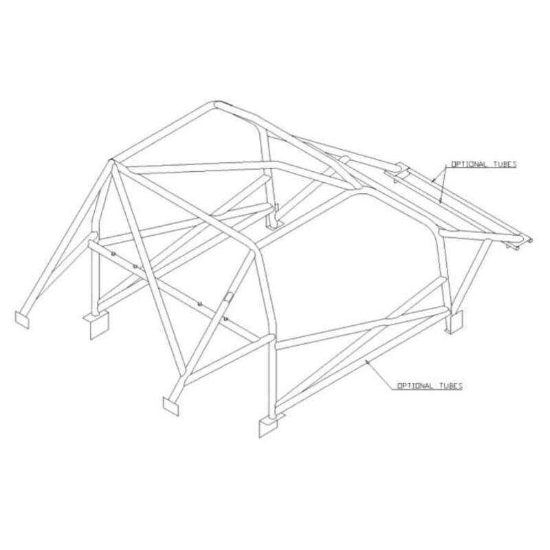 Custom Cages Multipoint Weld-In Roll Cage for Renault 5 Turbo (80-84) - FIA