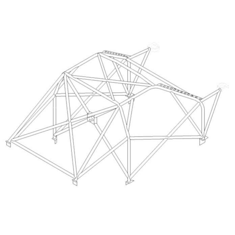 Custom Cages Multipoint Weld-In Roll Cage for Rover 25 - FIA