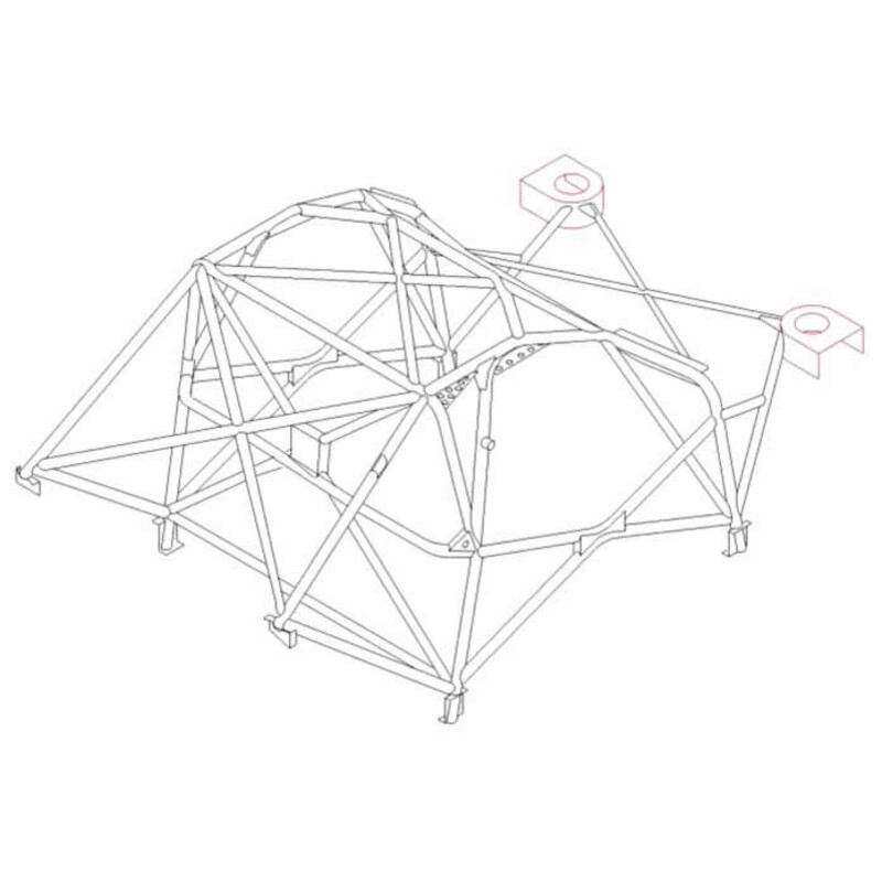 Custom Cages Multipoint Weld-In Roll Cage for Subaru Impreza GD - FIA
