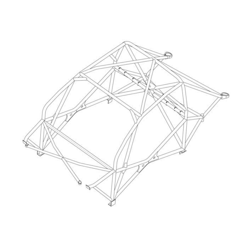 Custom Cages Multipoint Weld-In Roll Cage for Subaru Impreza VAB - FIA