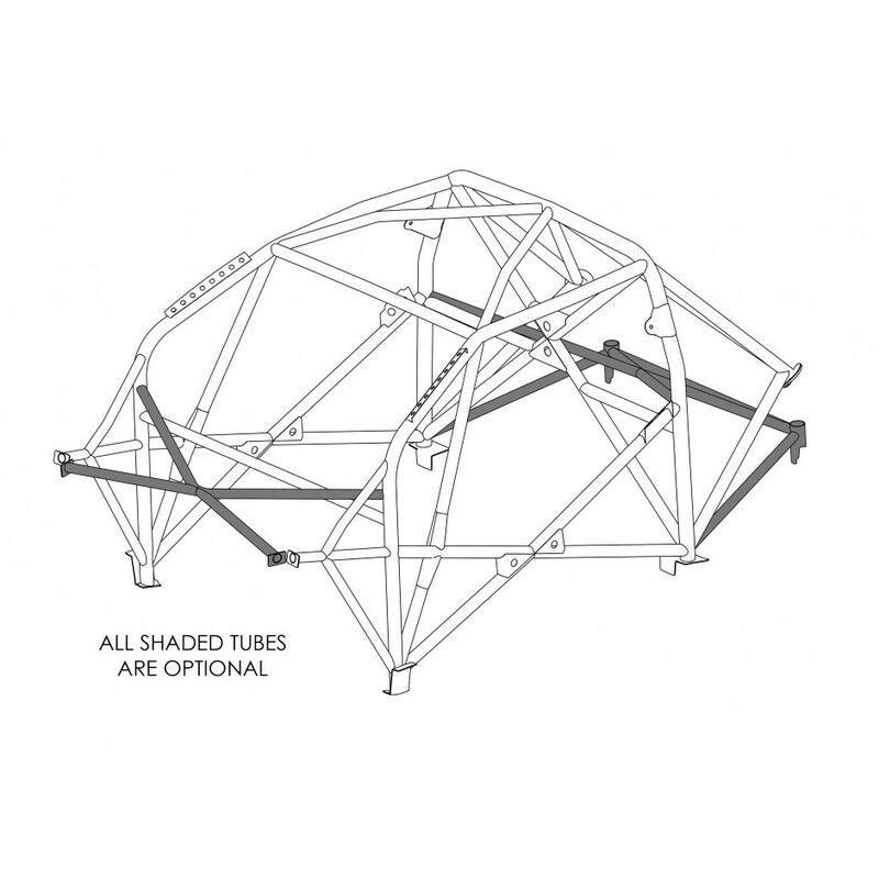 Custom Cages Multipoint Weld-In Roll Cage for Toyota Yaris GR - FIA