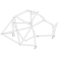 Custom Cages Multipoint Weld-In Roll Cage for Volkswagen Vento - FIA