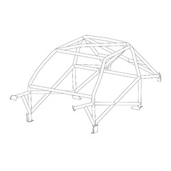 Custom Cages Multipoint Weld-In Roll Cage for BMW E30, inc. M3 - FIA