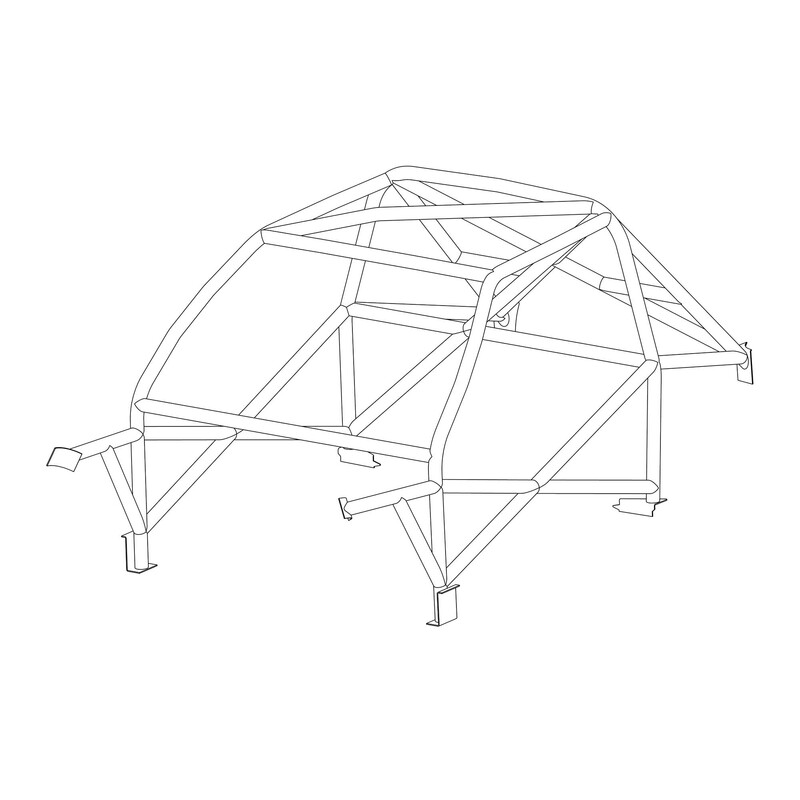Custom Cages Multipoint Weld-In Roll Cage for BMW E30, inc. M3 - FIA