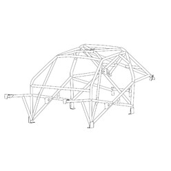 Custom Cages Multipoint Weld-In Roll Cage for BMW E36 4-Door, inc. M3 - FIA