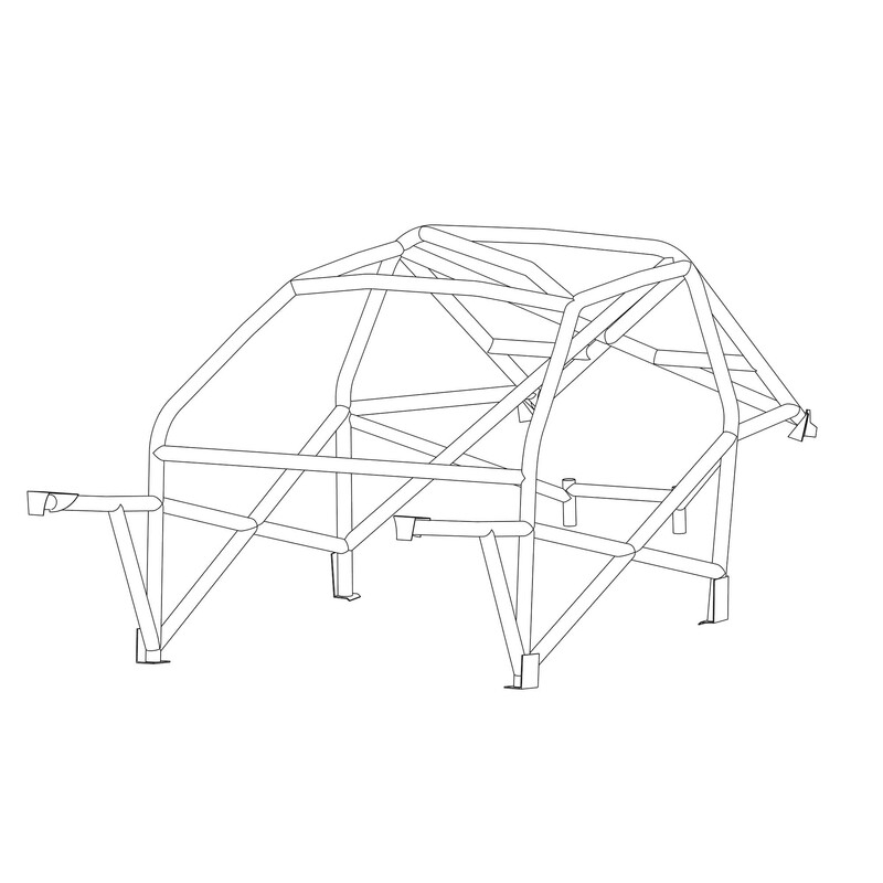 Custom Cages Multipoint Weld-In Roll Cage for BMW E36 4-Door, inc. M3 - FIA