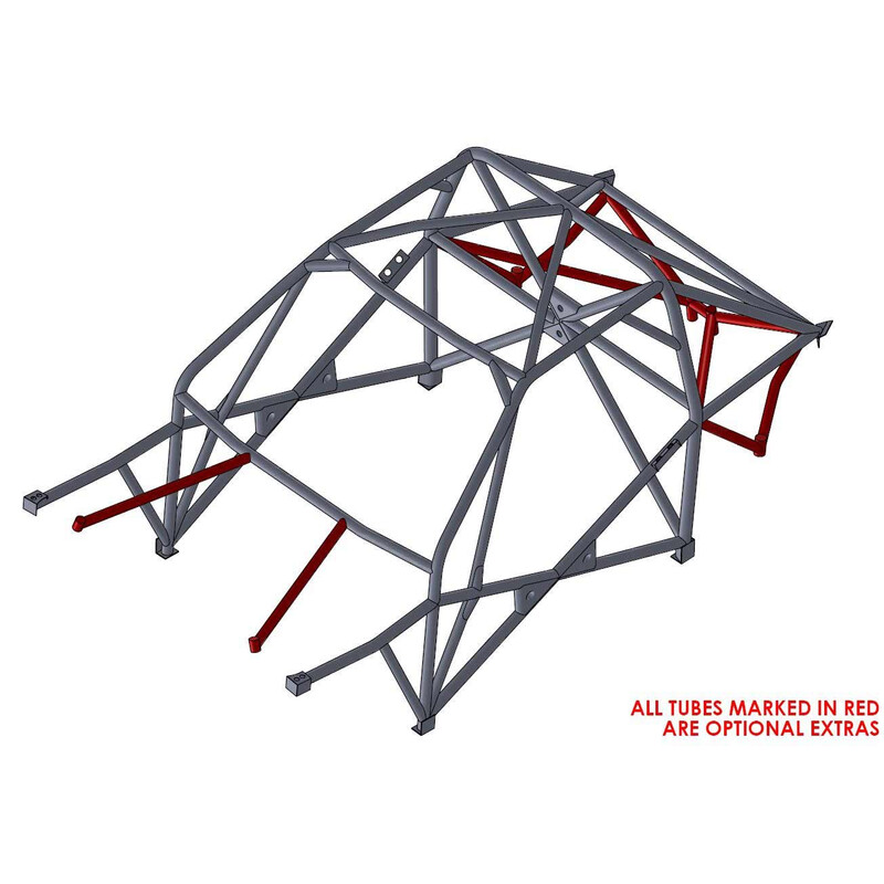 Custom Cages Multipoint Weld-In Roll Cage for BMW E36 Compact - FIA