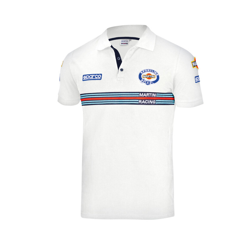 Sparco Martini Racing Replica Polo, White