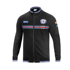 Sparco Martini Racing Full Zip Sweatshirt, Black