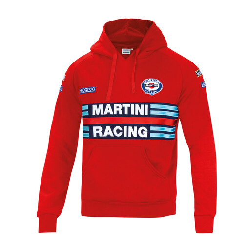 Sparco Martini Racing Replica Hoodie Red Official Sparco Dealer