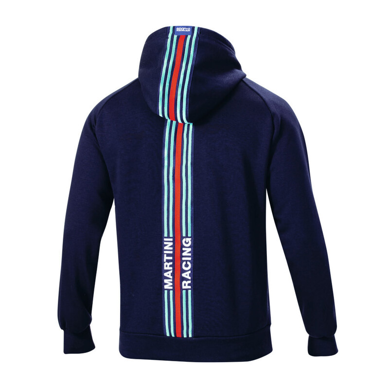 Sparco Martini Racing Big Stripes Hoodie, Blue