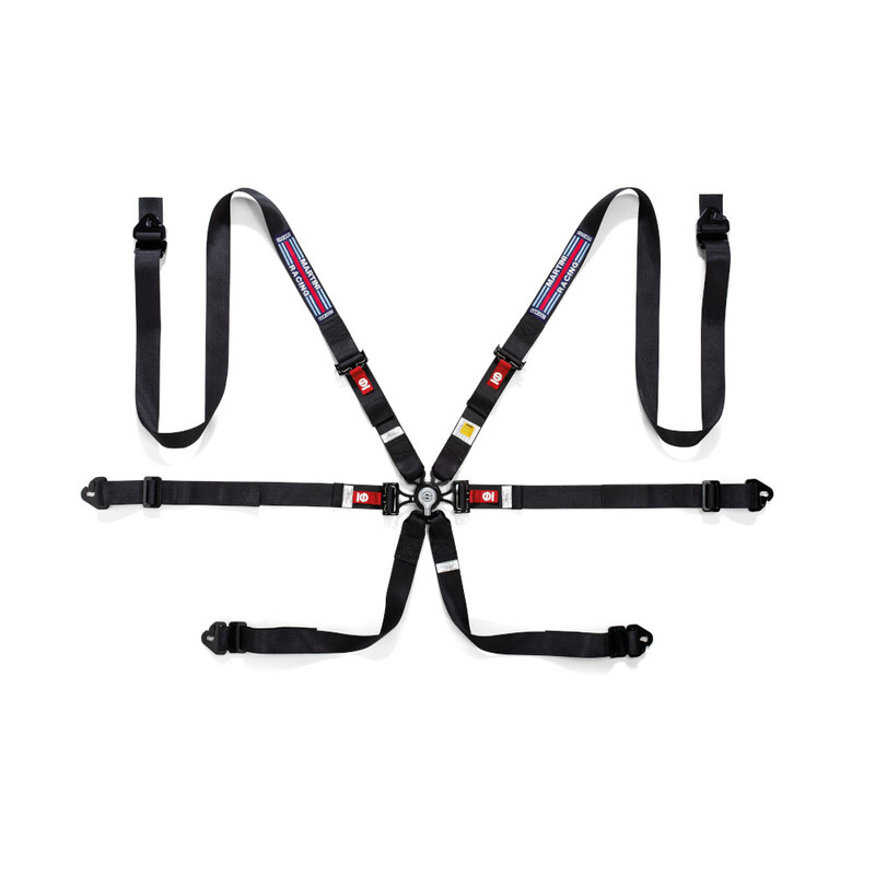 Sparco 04834HPD Martini Racing 6 Points 2" Harness (FIA, Hans)