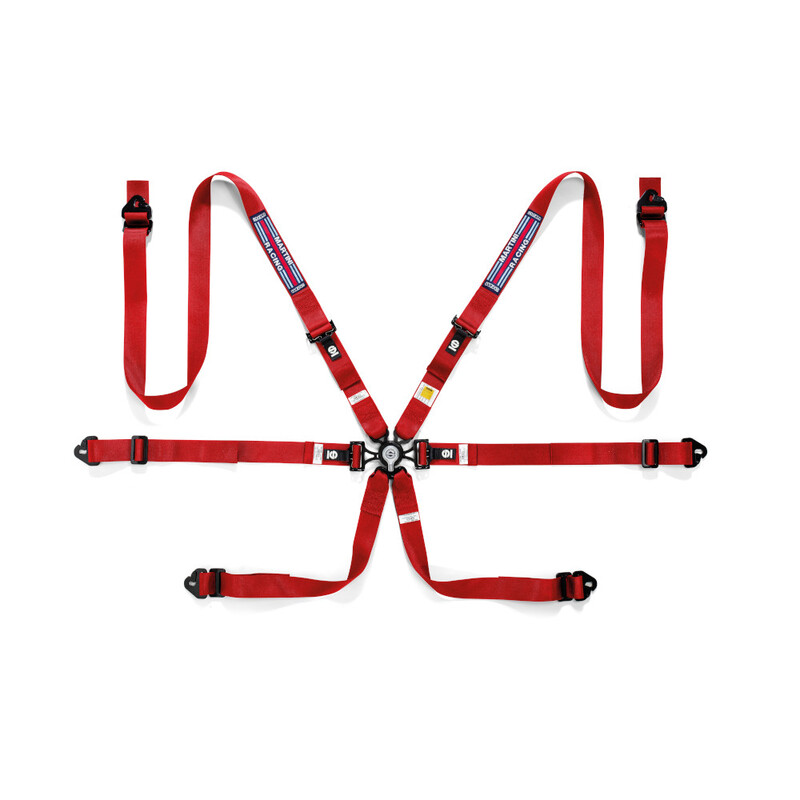 Sparco 04834HPD Martini Racing 6 Points 2" Harness (FIA, Hans)