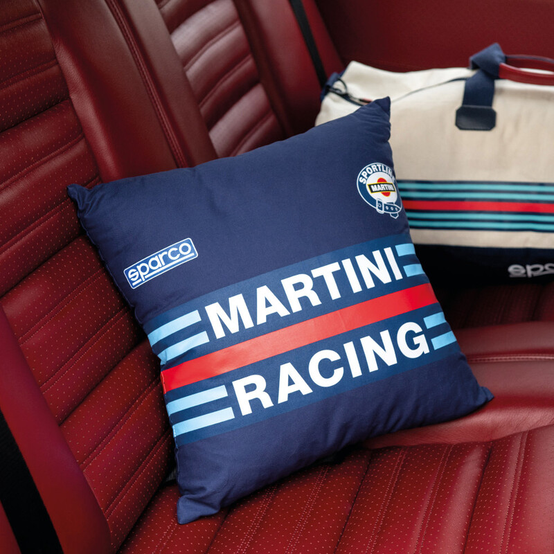 Sparco Martini Racing Replica Throw Pillow