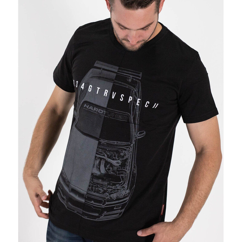 HardTuned Nissan Skyline R34 Split T-Shirt - Size S
