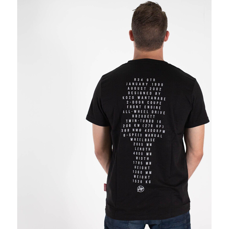 HardTuned Nissan Skyline R34 Split T-Shirt - Size S