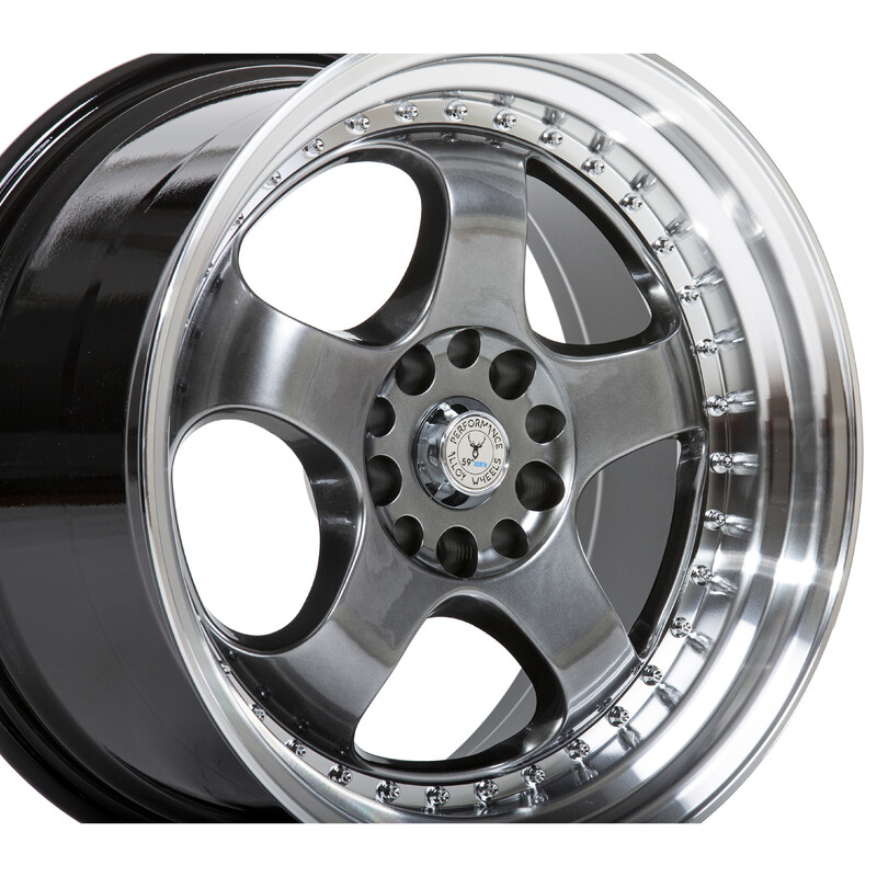 59°North D-002 18x9.5" 5x114.3/120 ET20, Hyper Black