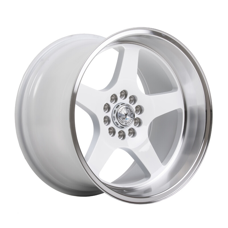 59°North D-004 18x11" 5x100/108 ET15, White