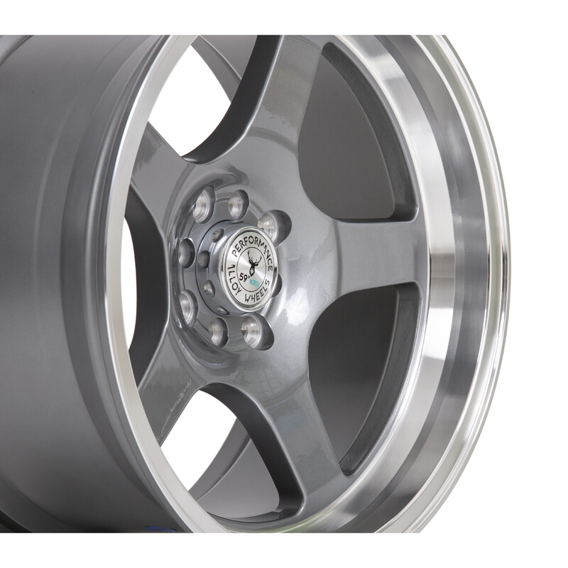 59°North D-004 17x8.5" 4x100/114.3 ET10, Gunmetal