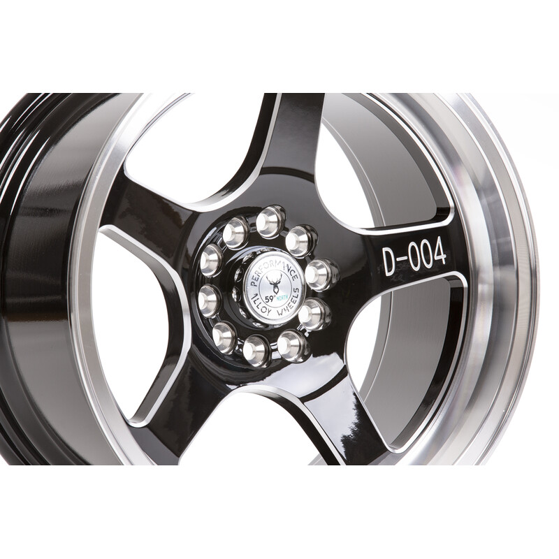 59°North D-004 17x8.5" 5x114.3/120 ET10, Gloss Black