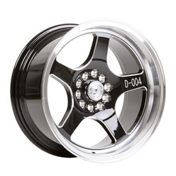 59°North D-004 17x8.5" 5x100/108 ET10, Gloss Black