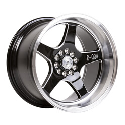 59°North D-004 18x11" 5x114.3/120 ET15, Gloss Black