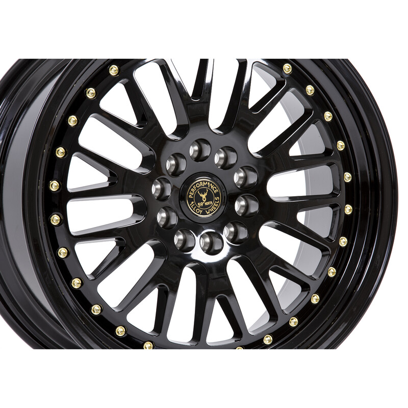59°North D-003 18x8.5" 5x114.3/120 ET35, Gloss Black
