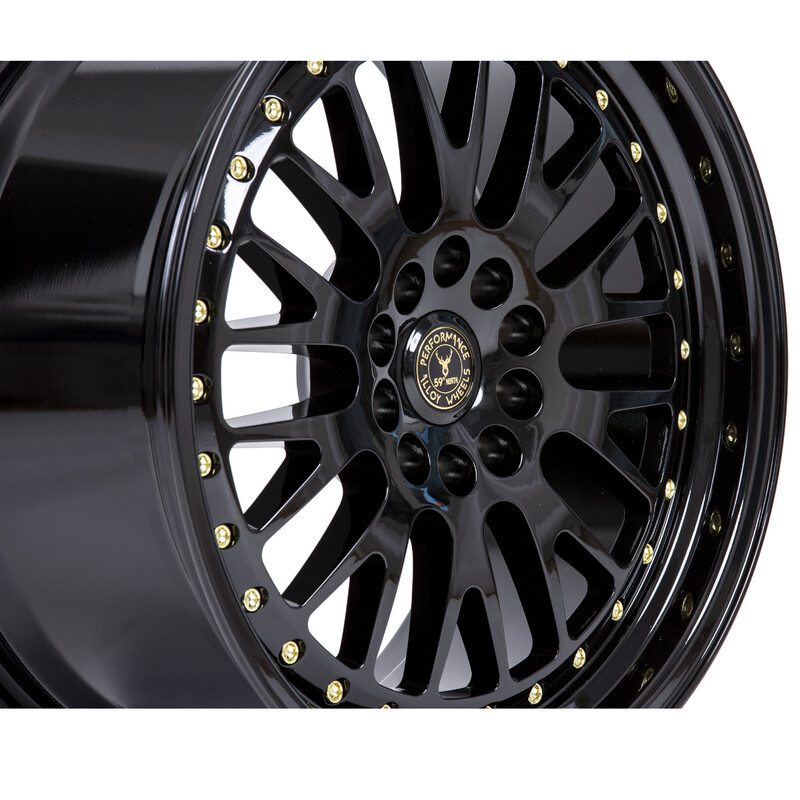 59°North D-003 18x8.5" 5x114.3/120 ET35, Gloss Black
