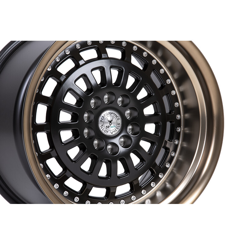 59°North D-007 18x11" 5x114.3/120 ET15, Flat Black