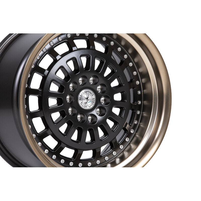 59°North D-007 18x9.5" 5x114.3/120 ET20, Flat Black