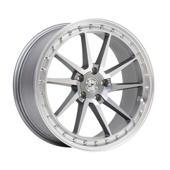 59°North S-001 19x8.5" 5x108 ET38, Machined Silver