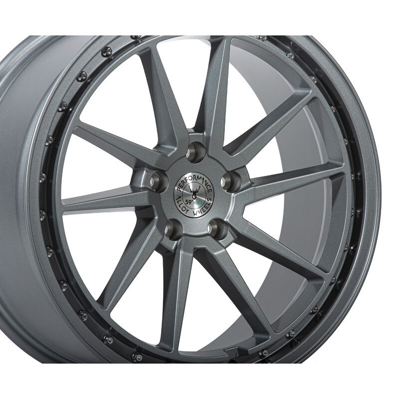 59°North S-001 19x8.5" 5x108 ET38, Machined Silver
