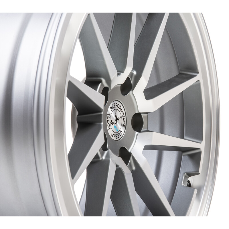 59°North S-001 19x8.5" 5x112 ET38, Machined Silver