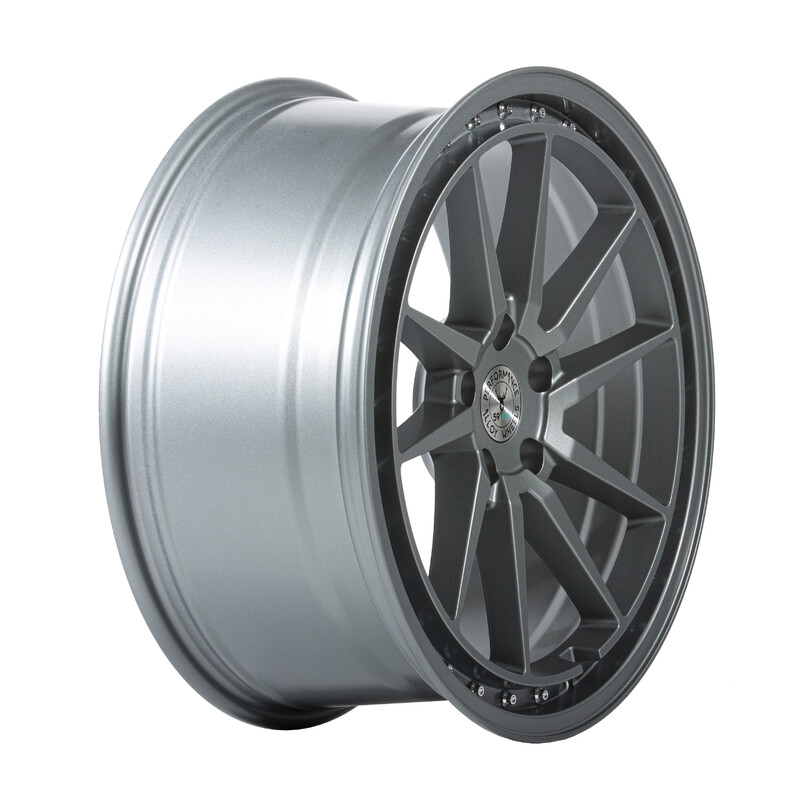 59°North S-001 19x8.5" 5x112 ET38, Machined Silver