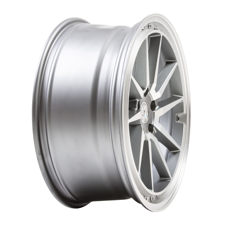 59°North S-001 19x8.5" 5x112 ET38, Machined Silver