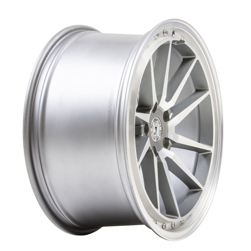 59°North S-001 19x9.5" 5x112 ET40, Machined Silver