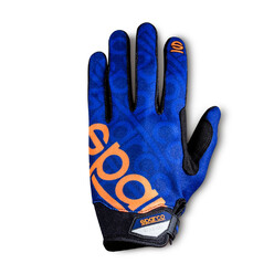 Sparco Meca-3 Mechanics Gloves - Navy Blue & Fluorescent Orange