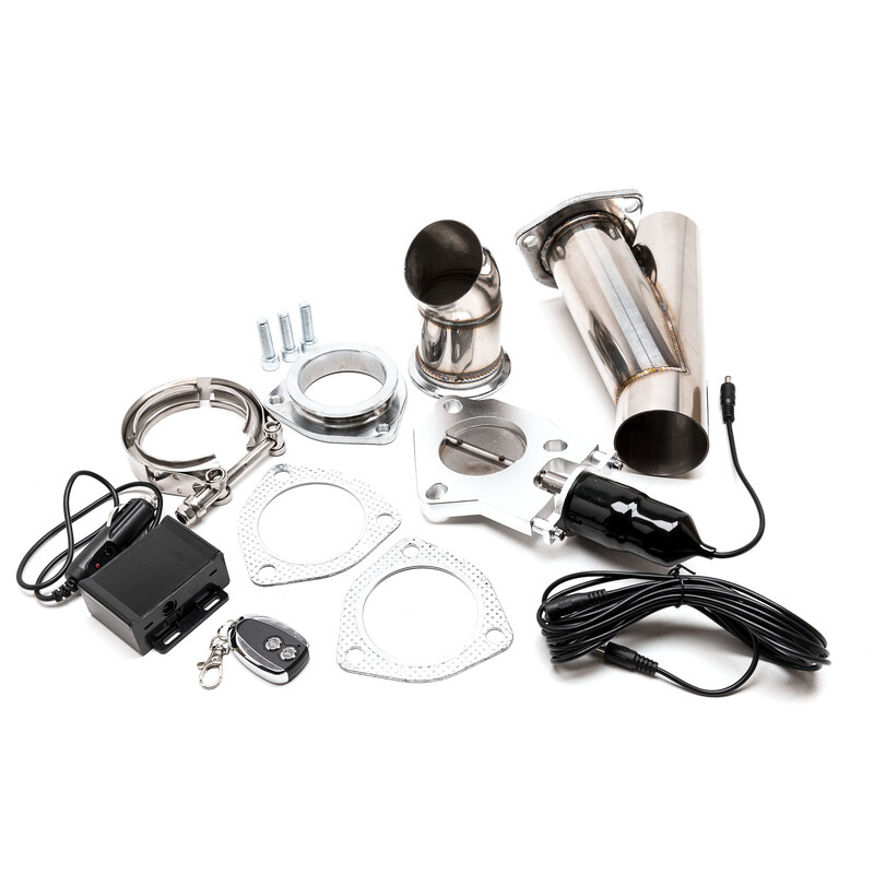Exhaust Cutout Valve Kit Ø2.5" (63.5 mm) with Remote Control