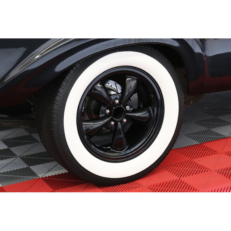 White Sidewalls Tire Stickers, Permanent - Raised Rubber (14" to 20")