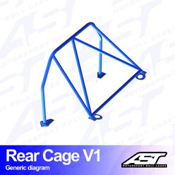 AST Rollcages V1 Bolt-In Rear Roll Cage for Mazda MX-3