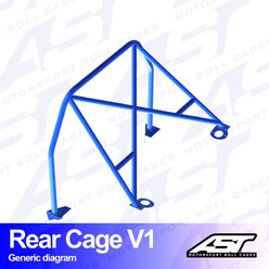 AST Rollcages V1 Bolt-In Rear Roll Cage for Mazda RX-8