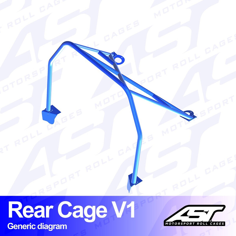 AST Rollcages V1 Bolt-In Rear Roll Cage for Seat Ibiza 6K