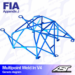 AST Rollcages V4 Weld-In 10-Point Roll Cage for BMW E10 / 2002 - FIA