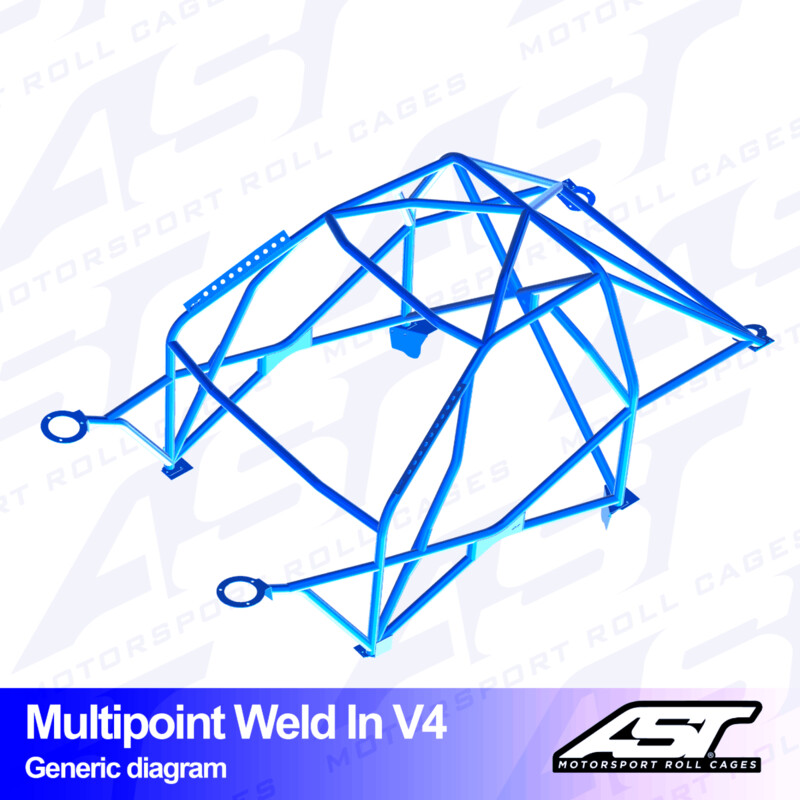 AST Rollcages V4 Weld-In 10-Point Roll Cage for BMW 3-Series E91 (Touring) - FIA