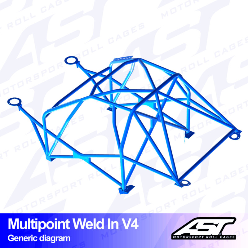 AST Rollcages V4 Weld-In 10-Point Roll Cage for Suzuki Swift (ZC32S)