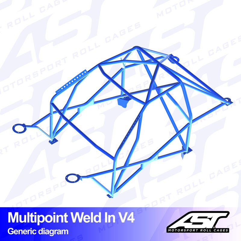 AST Rollcages V4 Weld-In 10-Point Roll Cage for Toyota MR2 SW20