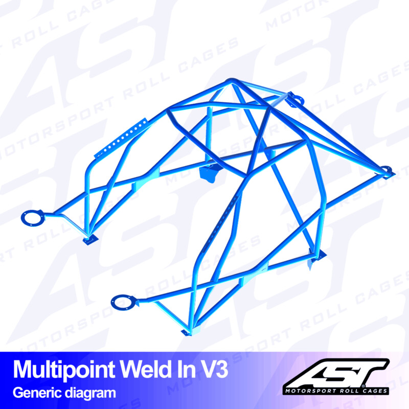 AST Rollcages V3 Weld-In 10-Point Roll Cage for BMW 3-Series E91 (Touring) - FIA