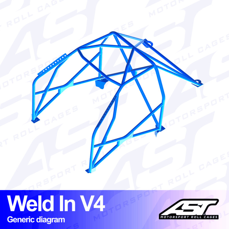 AST Rollcages V4 Weld-In 8-Point Roll Cage for Nissan Silvia S15