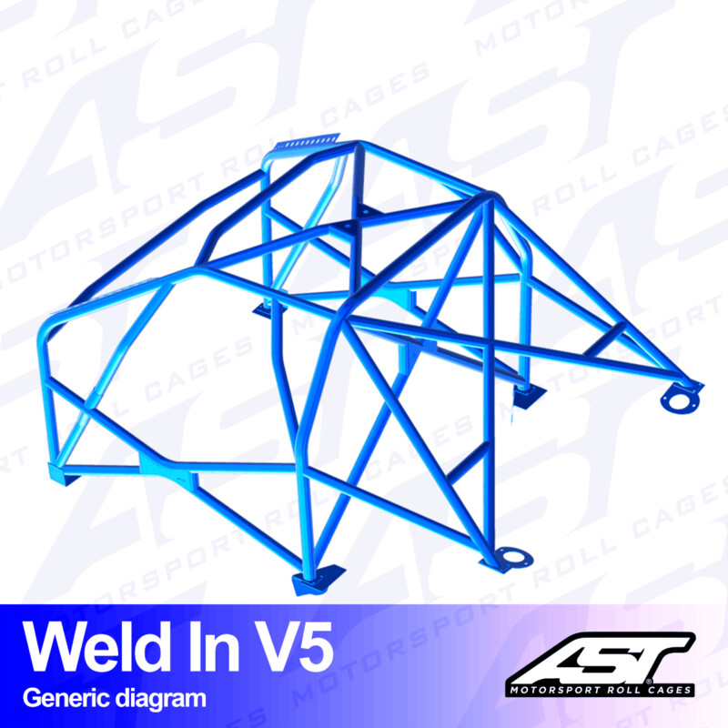 AST Rollcages V5 Weld-In 8-Point Roll Cage for Audi A4 B5 Avant (Quattro) - FIA