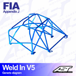 AST Rollcages V5 Weld-In 8-Point Roll Cage for BMW 3-Series E90 (Sedan) - FIA